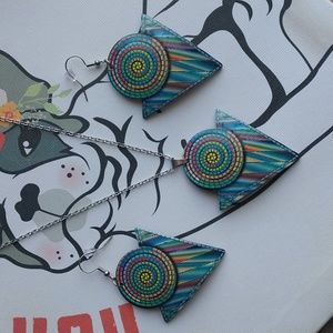 Colorful  Boho style  Jewelry  Set.